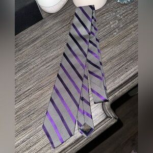 Brooks Brothers Purple and Black Silk Tie